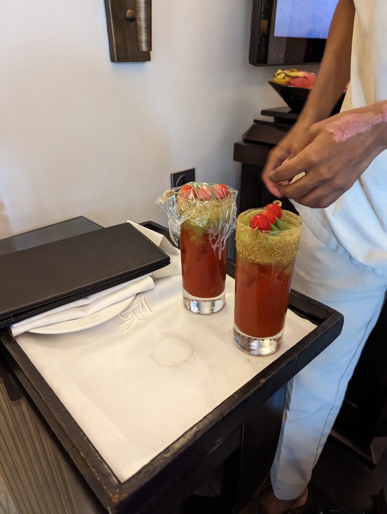 The Bloody Mary rendition, Goan Mary at the St Regis Goa